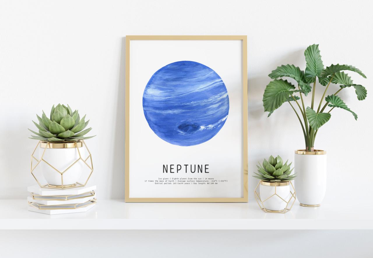 Planet Neptune Art Print | Solar System Prints | Homeschool Educational ... Importance Of Networking In Career Development